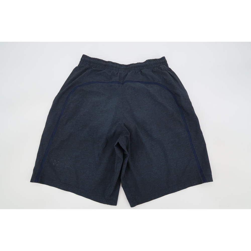Lululemon Pace Breaker Shorts Mens Small Navy Heathered Lined 9 Inch Inseam